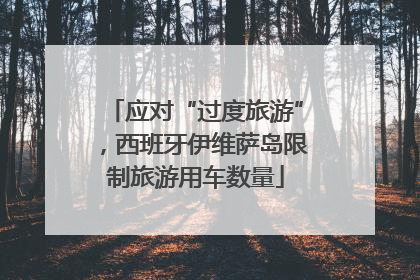 应对“过度旅游”，西班牙伊维萨岛限制旅游用车数量