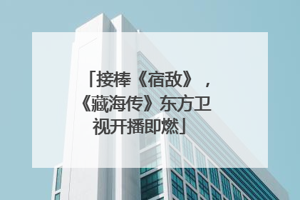 接棒《宿敌》，《藏海传》东方卫视开播即燃