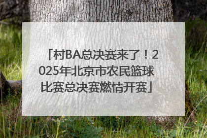 村BA总决赛来了！2025年北京市农民篮球比赛总决赛燃情开赛