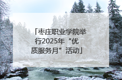 枣庄职业学院举行2025年“优质服务月”活动