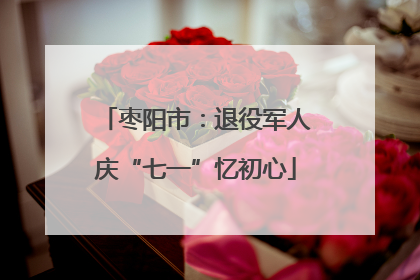 枣阳市：退役军人庆“七一”忆初心
