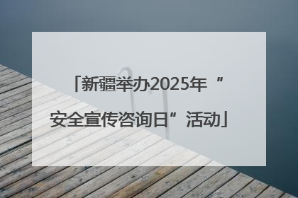 新疆举办2025年“安全宣传咨询日”活动