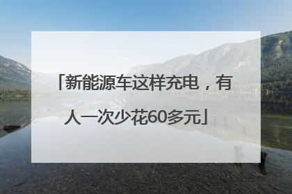 新能源车这样充电，有人一次少花60多元