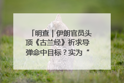 明查｜伊朗官员头顶《古兰经》祈求导弹命中目标？实为“贵夜”祷告