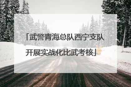 武警青海总队西宁支队开展实战化比武考核
