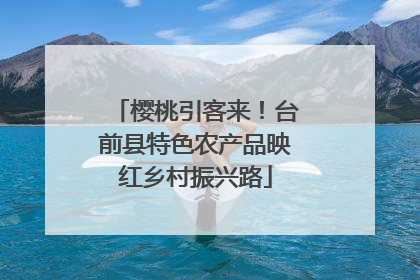 樱桃引客来！台前县特色农产品映红乡村振兴路