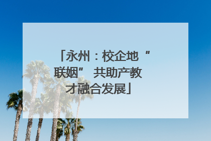 永州：校企地“联姻” 共助产教才融合发展