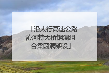 沿太行高速公路沁河特大桥钢混组合梁圆满架设