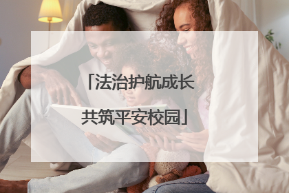 法治护航成长 共筑平安校园