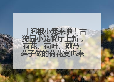 泡椒小笼来啦！古猗园小笼餐厅上新，荷花、荷叶、藕带、莲子做的荷花宴也来尝一下？