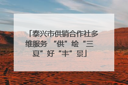 泰兴市供销合作社多维服务 “供”绘“三夏”好“丰”景