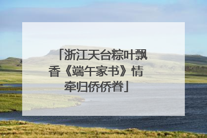 浙江天台粽叶飘香《端午家书》情牵归侨侨眷