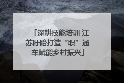 深耕技能培训 江苏盱眙打造“职”通车赋能乡村振兴
