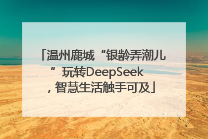 温州鹿城“银龄弄潮儿”玩转DeepSeek，智慧生活触手可及