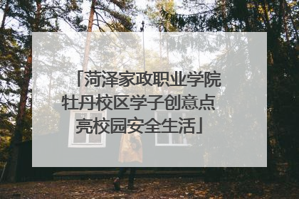 菏泽家政职业学院牡丹校区学子创意点亮校园安全生活