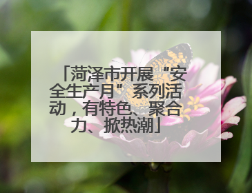 菏泽市开展“安全生产月”系列活动，有特色、聚合力、掀热潮