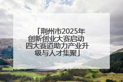 荆州市2025年创新创业大赛启动 四大赛道助力产业升级与人才集聚