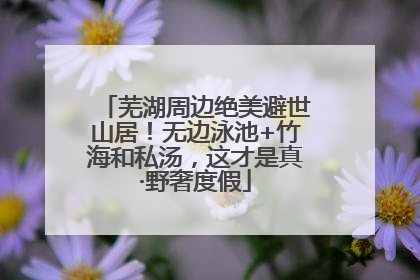 芜湖周边绝美避世山居！无边泳池+竹海和私汤，这才是真·野奢度假