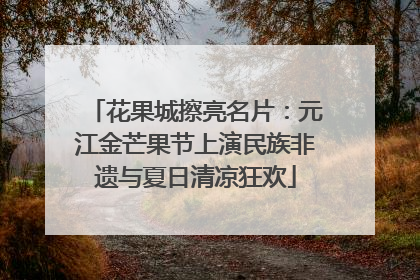 花果城擦亮名片：元江金芒果节上演民族非遗与夏日清凉狂欢