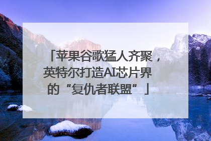 苹果谷歌猛人齐聚，英特尔打造AI芯片界的“复仇者联盟”