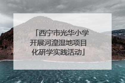 西宁市光华小学开展河湟湿地项目化研学实践活动