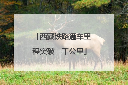 西藏铁路通车里程突破一千公里