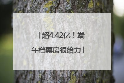 超4.42亿！端午档票房很给力