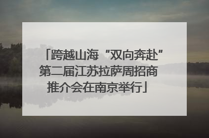 跨越山海“双向奔赴” 第二届江苏拉萨周招商推介会在南京举行