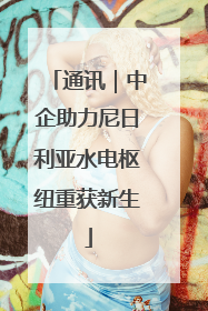 通讯｜中企助力尼日利亚水电枢纽重获新生