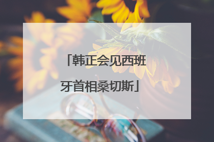 韩正会见西班牙首相桑切斯