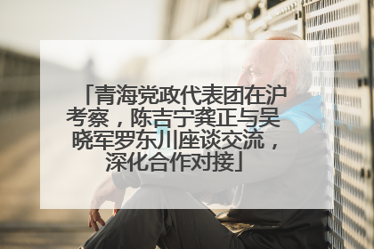青海党政代表团在沪考察，陈吉宁龚正与吴晓军罗东川座谈交流，深化合作对接