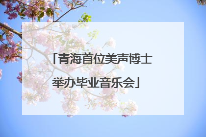 青海首位美声博士举办毕业音乐会