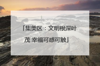 集美区：文明根深叶茂 幸福可感可触