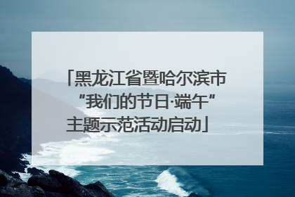 黑龙江省暨哈尔滨市“我们的节日·端午”主题示范活动启动