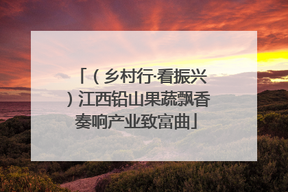（乡村行·看振兴）江西铅山果蔬飘香 奏响产业致富曲