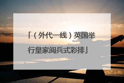 （外代一线）英国举行皇家阅兵式彩排