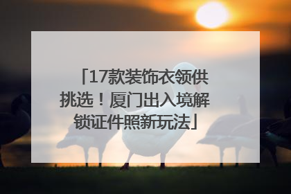 17款装饰衣领供挑选！厦门出入境解锁证件照新玩法