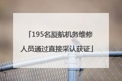 195名厦航机务维修人员通过直接采认获证