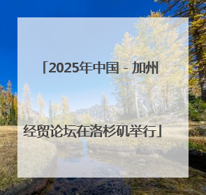 2025年中国－加州经贸论坛在洛杉矶举行