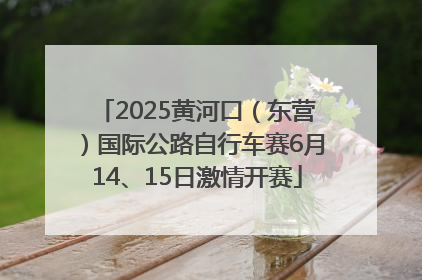 2025黄河口（东营）国际公路自行车赛6月14、15日激情开赛