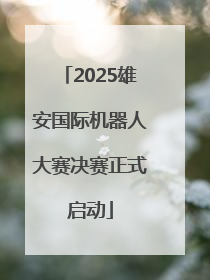 2025雄安国际机器人大赛决赛正式启动