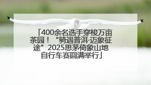 400余名选手穿梭万亩茶园！“骑遇普洱·迈象征途”2025思茅倚象山地自行车赛圆满举行
