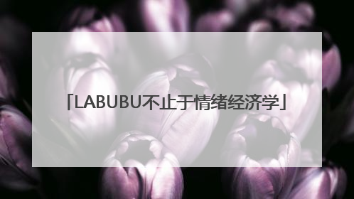 LABUBU不止于情绪经济学